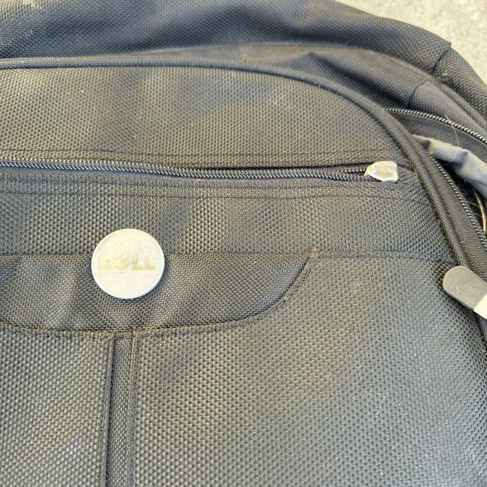 Black Dell Computer Laptop Backpack Padded 14.5x16.5 Read Description View 2